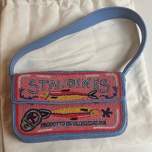 STAUD Sardine Tommy Beaded Bag
